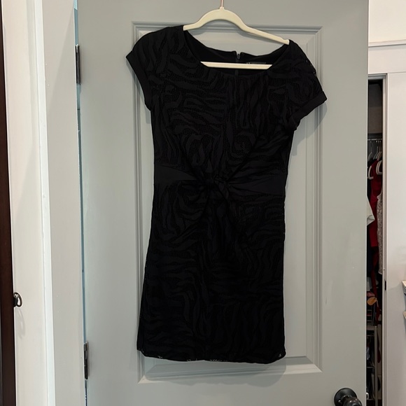 Armani exchange little black dress! Flattering and chic! Size 6 - Picture 3 of 8